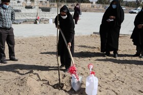 آیین جانمایی و نامگذاری تابلوهای منقوش به نام شهدای زن سیستان وبلوچستان