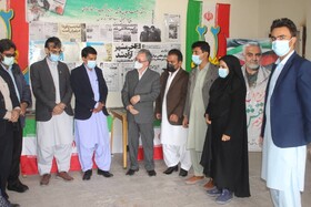 راه اندازی نمایشگاه عکس و مطبوعات انقلاب در خاش