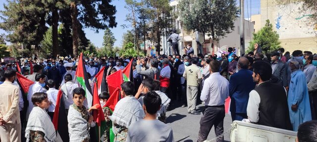 تصاویری از راهپیمایی روز قدس در زاهدان