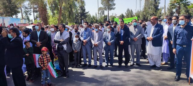 تصاویری از راهپیمایی روز قدس در زاهدان