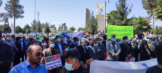 تصاویری از راهپیمایی روز قدس در زاهدان