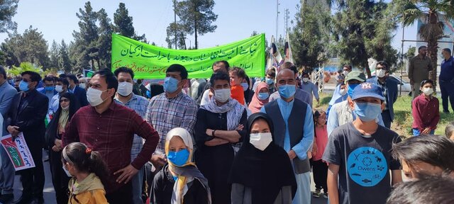 تصاویری از راهپیمایی روز قدس در زاهدان