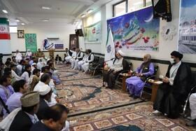 دیدار عیدانه آیت الله محامی با اقشار مختلف اهل سنت سیستان و بلوچستان