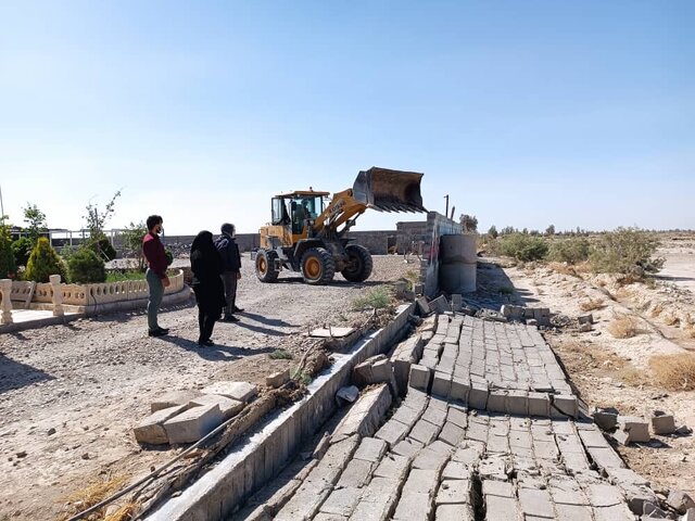 قلع و قمع ساخت و ساز غیر مجاز در شهرستان زابل