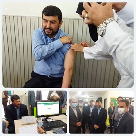 استاندار سیستان و بلوچستان دز چهارم واکسن کرونا را دریافت کرد