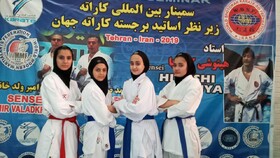 دو طلا و یک نقره ارمغان دختران سمنانی از مسابقات بین‌المللی کاراته "کاپ ایران زمین "