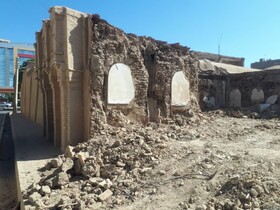 تخریب شبانه یک بادگیر تاریخی در دامغان با مجوز شهرداری!
