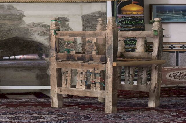 منبر،جوين،سرخه،روستاي،چوبي،مرمت،مسجد،اخلاقي،حسين،امام