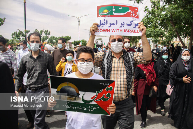 حمایت سمنانی ها از آرمان فلسطین