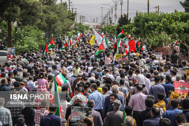 حمایت سمنانی ها از آرمان فلسطین