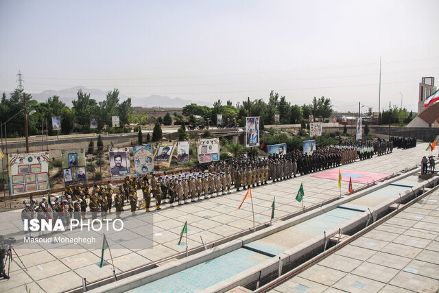 صبحگاه مشترک نیروهای مسلح استان سمنان با حضور امیر پوردستان