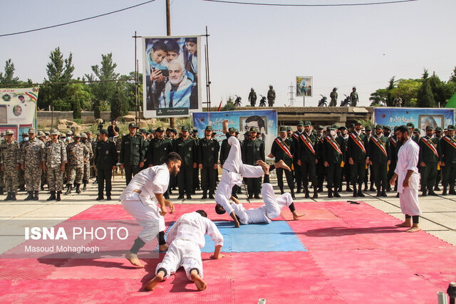 صبحگاه مشترک نیروهای مسلح در استان سمنان 