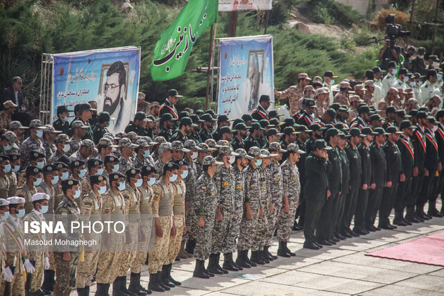 صبحگاه مشترک نیروهای مسلح در استان سمنان