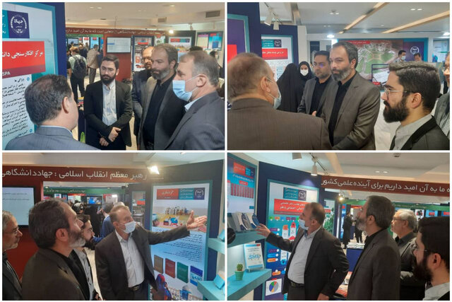 بازدید معاون اقتصادی استانداری سمنان از نمایشگاه دستاوردهای شاخص جهاددانشگاهی