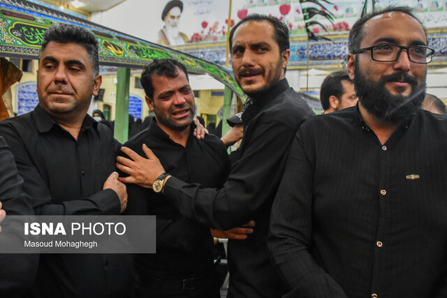 وداع با پیکر "شهید رحیمی" شهید مدافع نظم و امنیت - سمنان