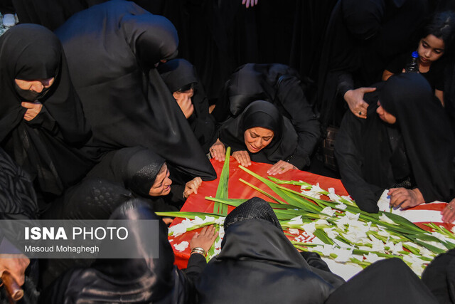  وداع با پیکر "شهید رحیمی" شهید مدافع نظم و امنیت - سمنان