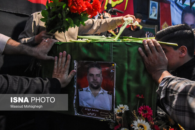  وداع با پیکر "شهید رحیمی" شهید مدافع نظم و امنیت - سمنان