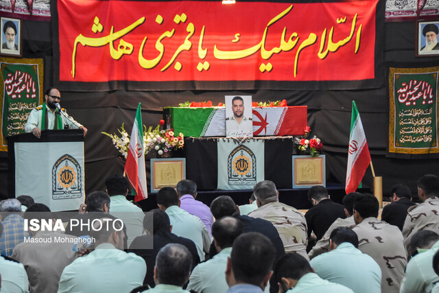  وداع با پیکر "شهید رحیمی" شهید مدافع نظم و امنیت - سمنان