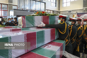پیکر ۴۵ شهید گمنام از مرز مهران وارد کشور می‌شود