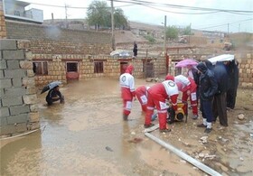 آبگرفتگی منازل شهرک فجر شهرستان لردگان بر اثر سیلاب