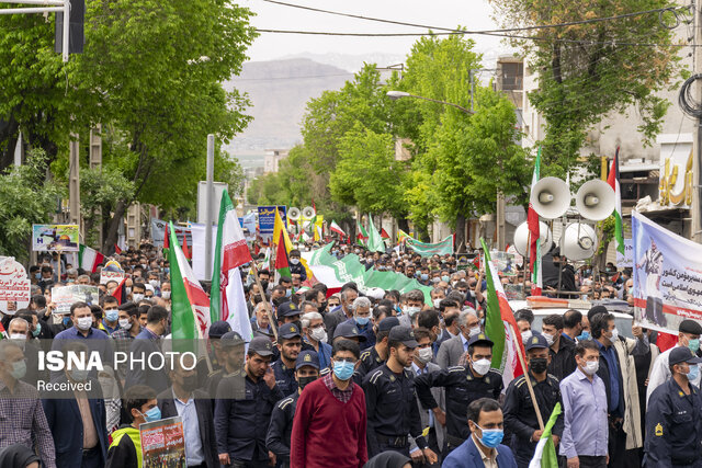 راهپیمایی روز قدس در شهرکرد