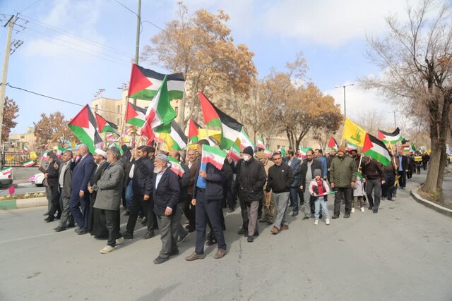 مردم چهارمحال و بختیاری جنایات استکبار جهانی علیه غزه را محکوم کردند