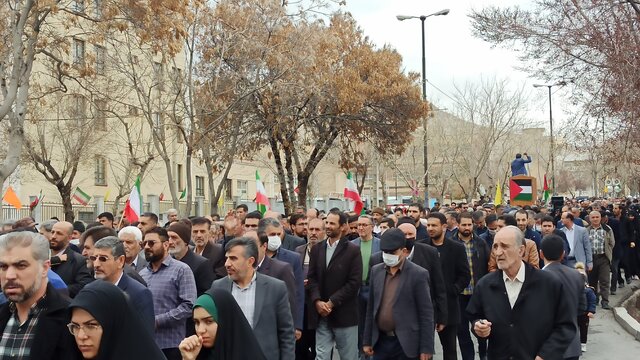 راهپیمایی اعلام انزجار و حمایت از مردم مظلوم غزه در شهرکرد برگزار شد