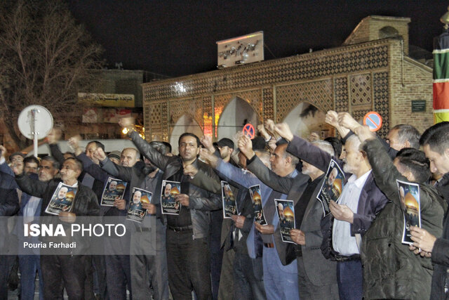 تجمع مردم شهرکرد در محکومیت حمله به کنسولگری ایران در سوریه
