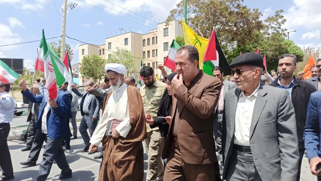 راهپیمایی جمعه‌های خشم در حمایت از مردم مظلوم غزه در شهرکرد برگزار شد