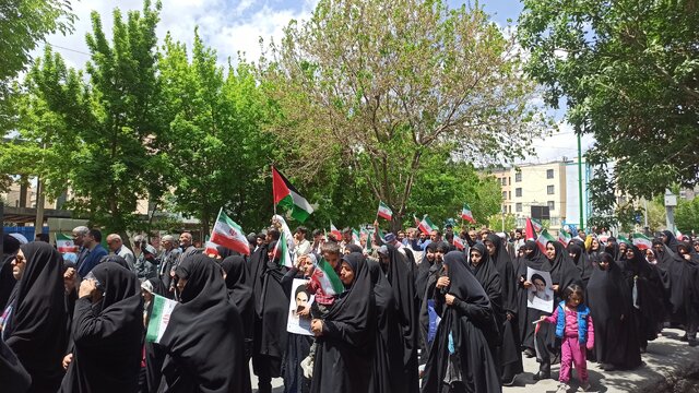 راهپیمایی جمعه‌های خشم در حمایت از مردم مظلوم غزه در شهرکرد برگزار شد