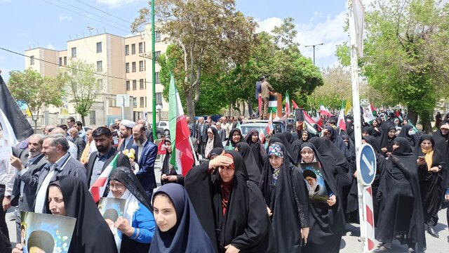 راهپیمایی جمعه‌های خشم در حمایت از مردم مظلوم غزه در شهرکرد برگزار شد