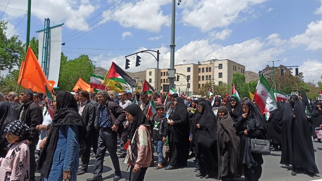 راهپیمایی جمعههای خشم در حمایت از مردم مظلوم غزه در شهرکرد برگزار شد
