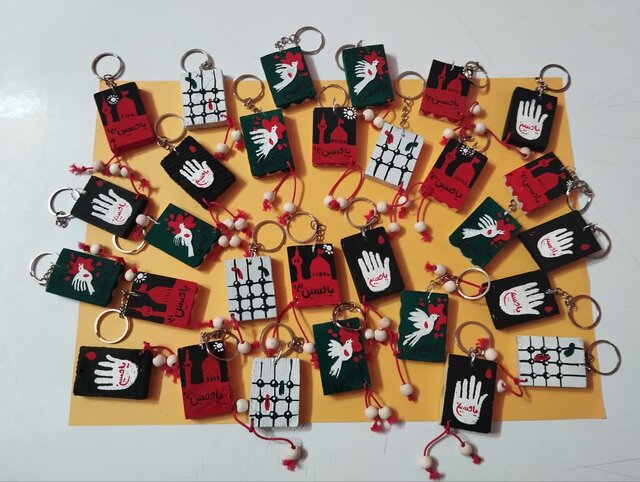 ساخت ۱۰۰۰ دستسازه هدیه کودکان چهارمحال و بختیاری به زائران اربعین