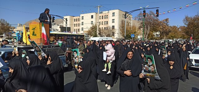 راهپیمایی حمایت از فلسطین و لبنان در شهرکرد برگزار شد