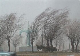 سرعت وزش باد در برخی مناطق چهارمحال و بختیاری به بیش از ۸۰ کیلومتر برساعت می‌رسد