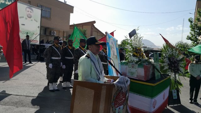 پیکر شهید مدافع امنیت «علی سعیدی» در شهرکرد تشییع شد