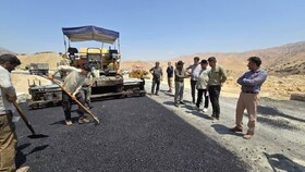 پایان عملیات بهسازی و آسفالت محور قلعه مدرسه–نصیرآباد–بارز در لردگان
