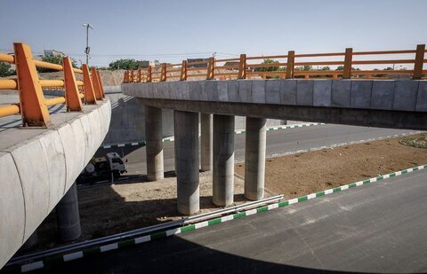 عکس تزئینی است پروژه تقاطع غیرهمسطح شهدای خدمت شهرکرد به ایستگاه پایانی نزدیک میشود