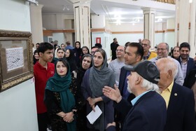 نمایشگاه خوشنویسی و تذهیب «یاد یار مهربان» در شهرکرد افتتاح شد