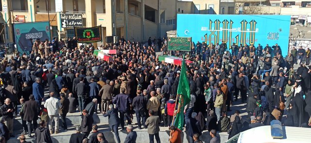 تشییع آلالههای بهشتی روی دستان مردم بام ایران