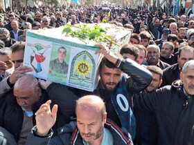 تشییع شهید حافظ امنیت در شهرکرد