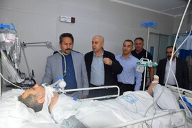 عیادت شهردار تبریز از فرزند استاد شهریار