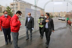 رونمایی از تونل ضدعفونی خودروهای عمومی سازمان آتش‌نشانی تبریز