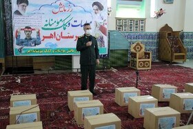 روند اجرای رزمایش مواسات و کمک مومنانه در اهر