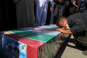 مراسم تشییع و خاکسپاری شهید ناو استوار یکم عرشه «عادل قاسم‌زاده» در شهرستان اهر