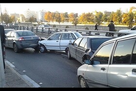 دومین تصادف زنجیره‌ای در اتوبان پیامبر اعظم (ص) تبریز، ۷ مصدوم برجای گذاشت