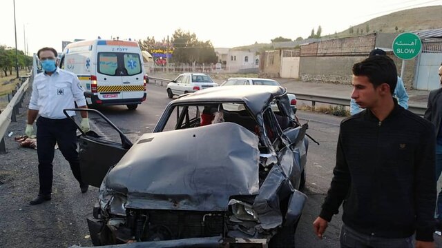 یک کشته و یک مصدوم در حادثه رانندگی در محور "تبریز-آذر شهر" 