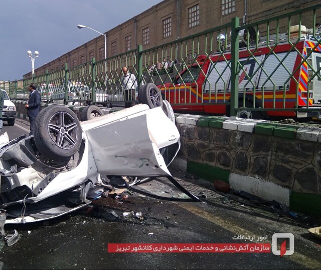 حادثه رانندگی در تبریز ۳ کشته و ۶ مصدوم برجای گذاشت/ یکی از مصدومان افشین آذری است