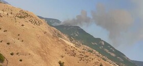 وقوع آتش سوزی در مراتع مشجر مشرف به جنگل‌های ارسباران