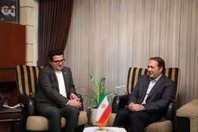 دیدار سفیر جدید جمهوری اسلامی ایران در آذربایجان و مدیرعامل شرکت آب منطقه‌ای آذربایجان شرقی